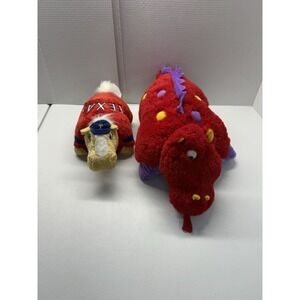 PillowPet PeeWees Dragon and Texas Rangers Stuffed Animals